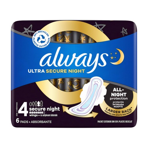 VŽDY ULTRA NOČNÉ hygienické vložky (6)
