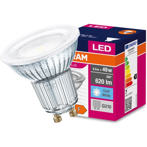 GU10 LED žiarovka 6,9W = 49W 4000K 120° OSRAM