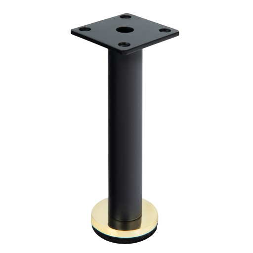Nábytková noha na rozkladaciu pohovku BLACK-GOLD loft H130 odolná SL015