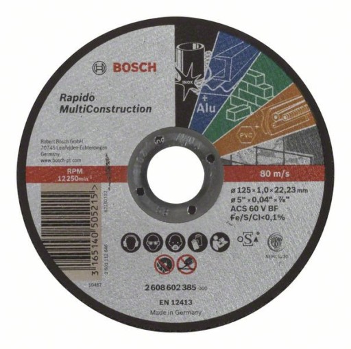 BOSCH 2608602385 MULTIKONŠTRUKČNÝ DISK 125X1