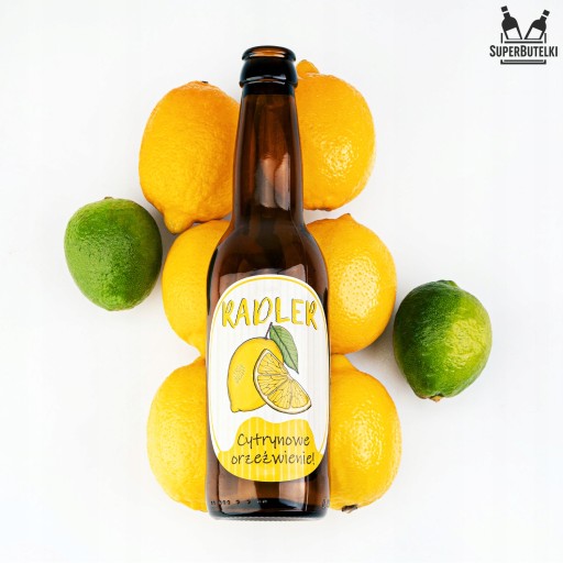 50X PIVNÉ ETIKETY NÁLEPKY PIVO RADLER CITRÓN