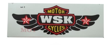 NÁLEPKA WSK ČIERNA