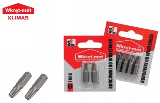 Skrutkovacie bity Torx TX 10 KLIMAS 2 ks.
