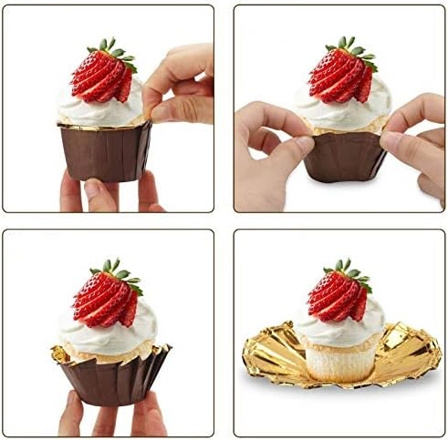 MUFFIN LINERS formičky na košíčky DECORATIONS narodeninové hnedé 20 ks