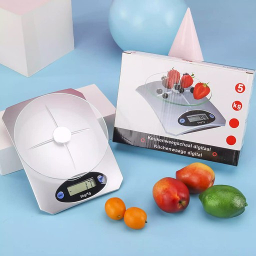 LCD KUCHYŇSKÁ VÁHA DO 5KG, ELEKTRONICKÉ SKLO