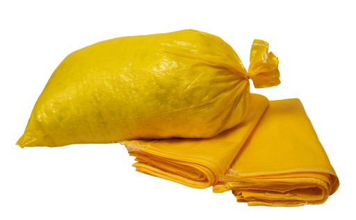 PP VRECKÁ NA OBILNÚ SUŤ UHLIE 65x105 50KG Silné šité Sada 10 kusov