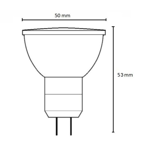 LED žiarovka MR16 GU 5.3 12V 6W=50W 510lm Neutr.