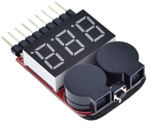 128 voltmetrový tester napätia pre 1-8S Li-ion články