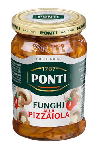Pizza huby v oleji PONTI Funghi Alla Pizzaiola 280g
