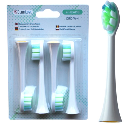 Oromed ORO Brush Hlavice zubnej kefky Sonic White, 4 kusy