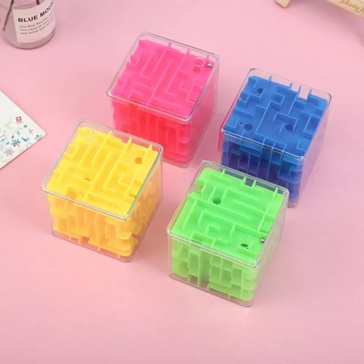 ZRUČNOSTNÁ HRA MINI LABYRINT 3D HÁDANKA KOCKY
