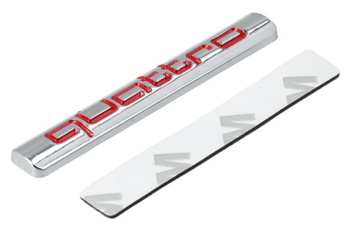 Samolepiaci znak Odznak AUDI QUATTRO 6,7 cm Červený