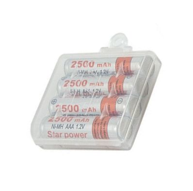 4x BATÉRIE R3 AAA 2500 mAh BATÉRIA + PUZDRO