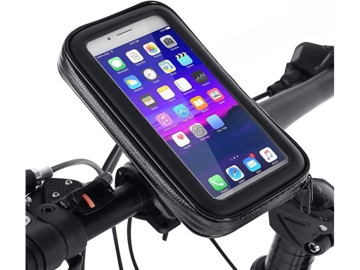 DRŽIAK NA TELEFÓN NA BICYKEL, VODEODOLNÝ, ZATVORITEĽNÝ, OTOČNÝ O 360°