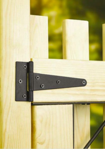 Záves rovný univerzálny čierny 200X50x110mm ZT200 DOMAX 1 ks.