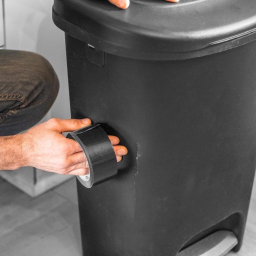 Vystužená opravná páska Silná 48 mm 50 m čierna čierna textilná lepiaca páska