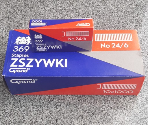 Veľké 24/6 sponky do zošívačky, 1000 kusov