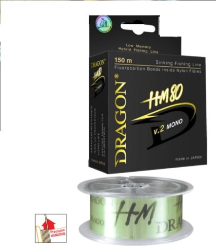 HM80 v.2 MONO vlasec 0,223mm 6,37kg 150m DRAGON
