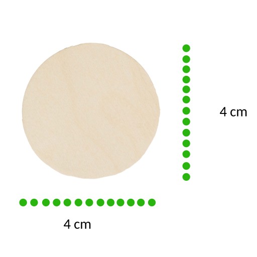 Drevené kolieska 4 cm eko šrot kolieska 50 ks