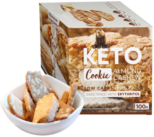 Ketogénna diéta COOKIES bez cukru Erytritol