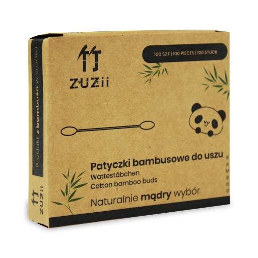 Bambusové hygienické tyčinky s bavlnou 100 ks