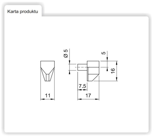 STOJAN NA ČISTÝ ČEP 5MM BEZPEČNOSTNÝ KDS-088 AMIX 100 KS.