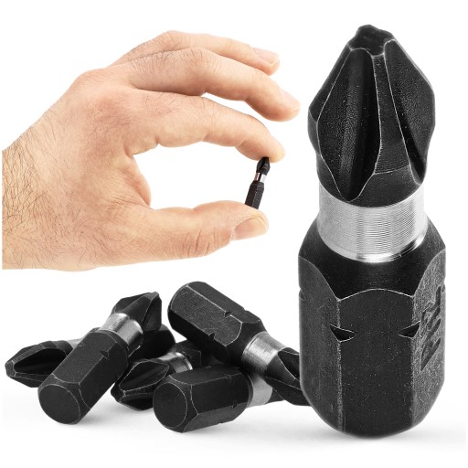 5x rázový bit PH2 rázový bit 25mm | Nárazový bit pre skrutkovač