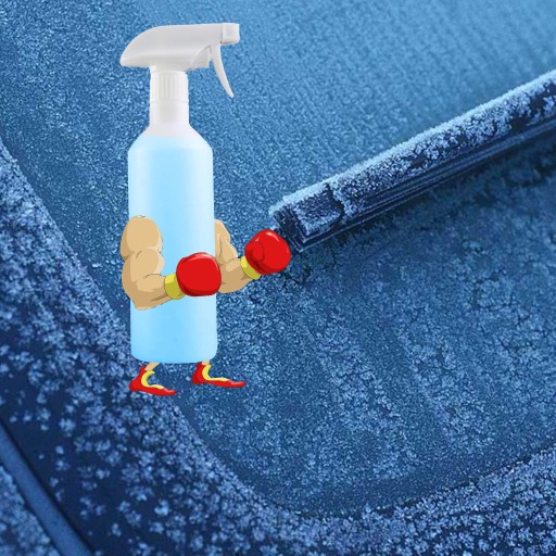 ROZMRAZOVAČ ATOMIZÉR na ROZMRAZOVANIE OKIEN LENIVÝ -40°C ZIMNÁ ĽADOVÁ TEKUTINA 500ml