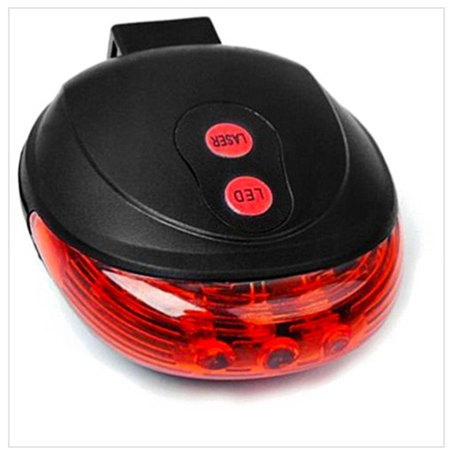 S7L90 LASEROVÁ BICYKLOVÁ LAMPA ČERVENÁ LASEROVÁ LED WKL003