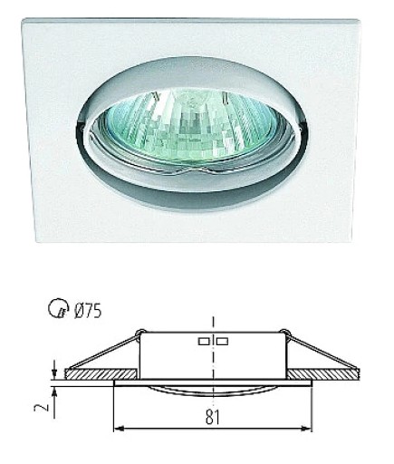 KANLUX LED stropné svietidlo Halogénové pohyblivé Navi 10W biele