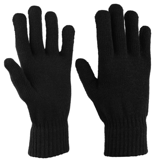 Pánske prechodné päťprstové rukavice Classic Black MORAJ