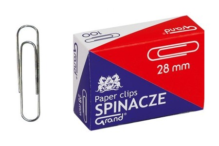 Spony 28 mm Grand 100 ks, pozink