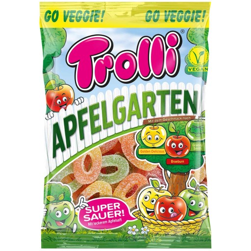 Trolli Apfelgarten Sauer Jelly fazuľa 175g