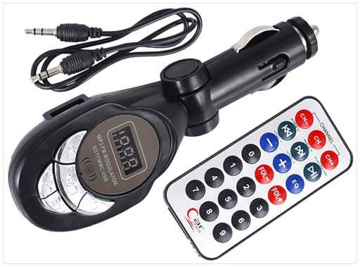 W6Z19 TRANSMITER FM MP3 WMA USB KARTA SD KARTA MMC REMOTE 0000-00