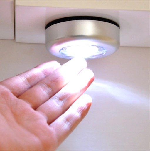 X1 3LED DIÓDOVÁ LAMPA SAMOLEPIACA BATÉRIA DOTYK