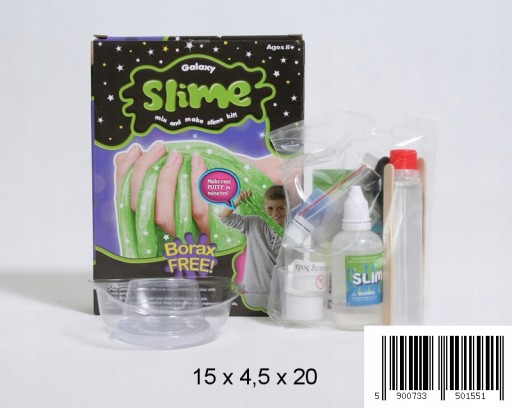 ŽIAR V TMAVOM SLIZE Urob si to sám SLIME SADA