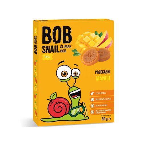 MANGO ROLKA BEZ PRIDANÉHO CUKRU, BEZLEPKOVÁ 60 g - BOB SLIMÁK