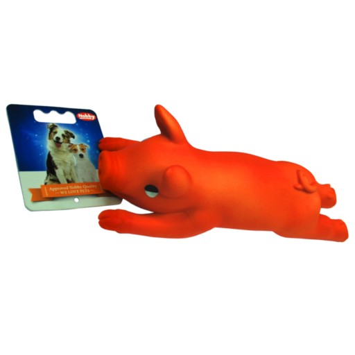 Latexová hračka pre psa Nobby Squeaky Pig 14cm