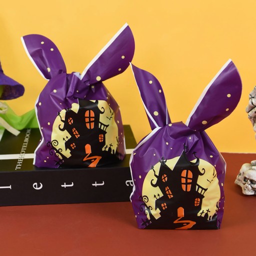 HALLOWEENSKÉ TEKVICOVÉ VRECKO 6 ks. trik alebo darček