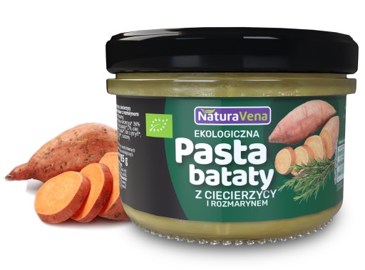 CÍCENOVÁ PASTA SO SLADKÝMI HRNČAMI A ROZMARÍNOM BIO 185 g - NATURAVENA