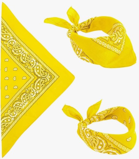 bandana BANDAM šatka školská tmavožltá
