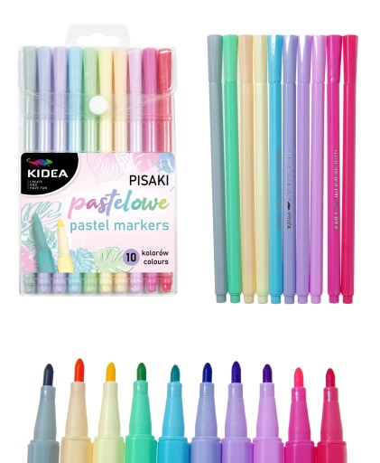 Kidea pastelové fixky 10 farieb