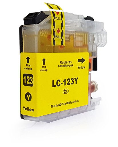 ATRAMENT pre BROTHER LC123 DCP-J132W DCP-J152W ŽLTÝ