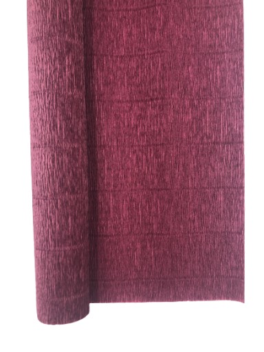 Taliansky krepový papier 588 Bordeaux červený
