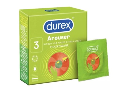DUREX AROUSER Kondómy 3 kusy STIMULAČNÉ