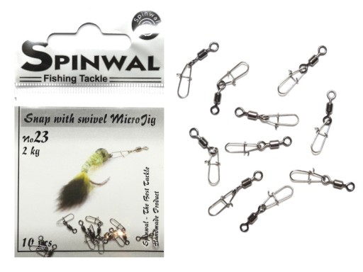 Spinwal zatváracie špendlíky s obratlíkom MicroJig č. 23 / 2kg