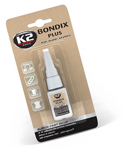 K2 Bondix Plus sekundové lepidlo 10g 15 sekúnd