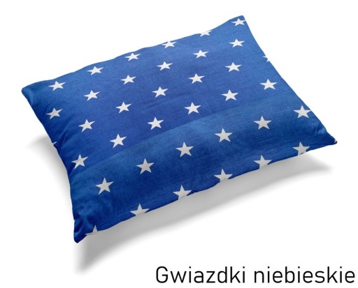 Obliečka na vankúš 70x80cm 100% bavlna - Modré hviezdičky