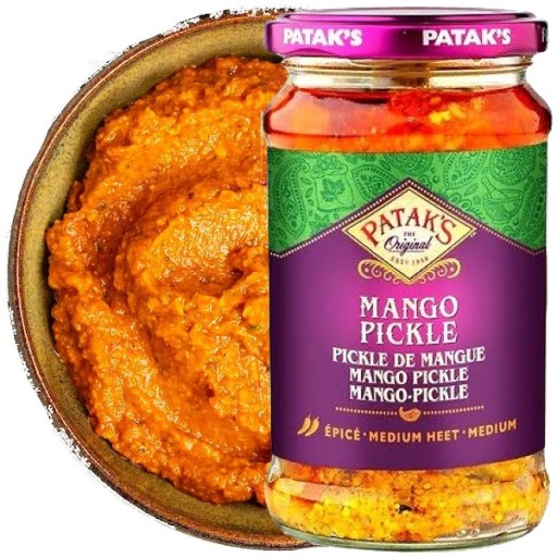 Indické marinované stredne pálivé mango Stredne pálivé MANGO HORKÉ 283g PATAKS
