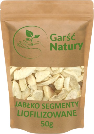 SEGMENTY JABLKA SUŠENÉ MRAZOM 50 g Sušené jablká BEZ CUKRU Leštidlo 0,05 kg